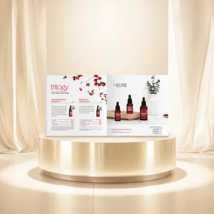 In brochure mỹ phẩm — D&P in ấn lấy nhanh tại vòng xoay Phú Lâm, Quận 6