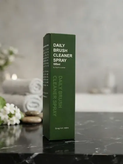 Hộp giấy mỹ phẩm màu xanh rêu phủ nhám — mẫu thực tế xưởng in D&P Quận 6