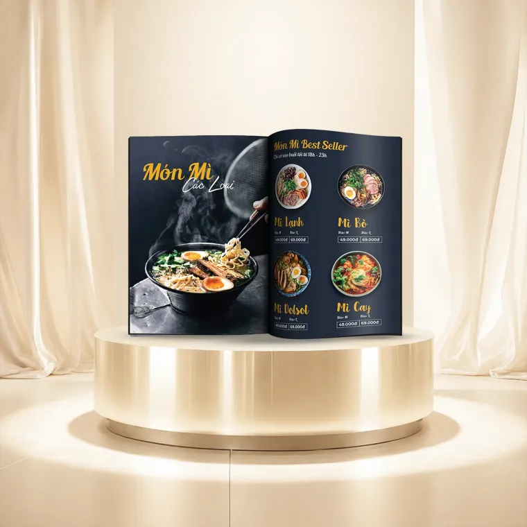 In ấn Noel, Tết Dương lịch, tất niên: thiệp, menu, voucher
