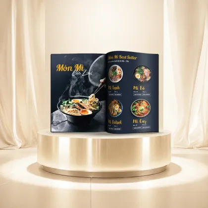 In menu nhà hàng - mẫu 2