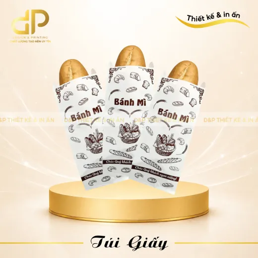 In túi giấy bánh mì