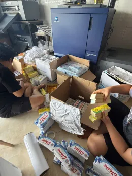 Kiểm đếm và đóng gói nhãn hộp thực phẩm bên máy AccurioPress C4070 — D&P Quận 6