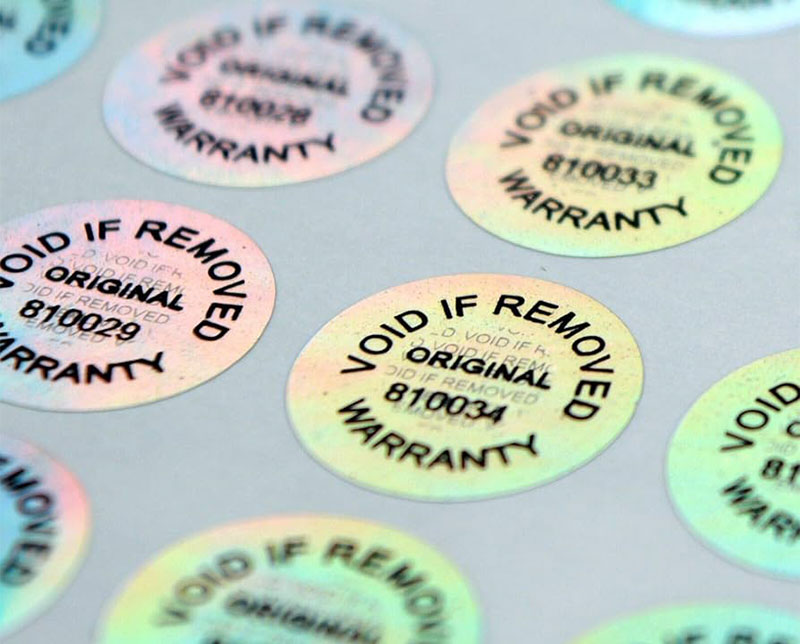 Tem bảo hành hologram