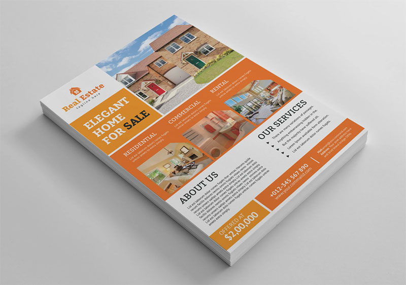 Tờ rơi bất động sản sang trọng